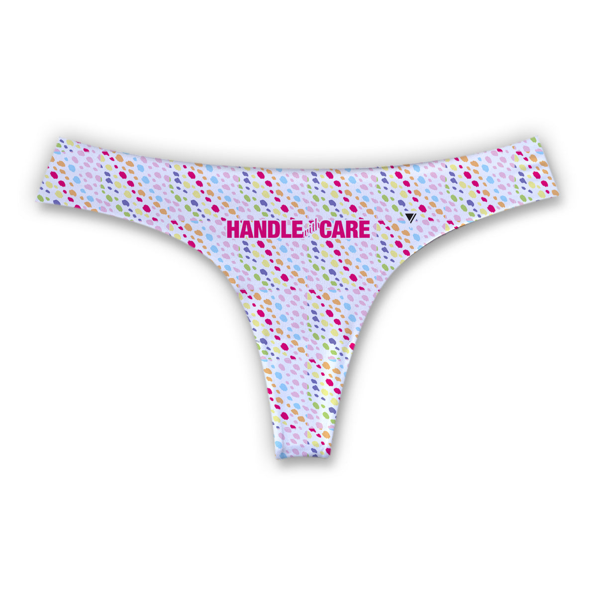 HANDLE WITH CARE RAINBOW [WOMENS SEAMLESS THONG]