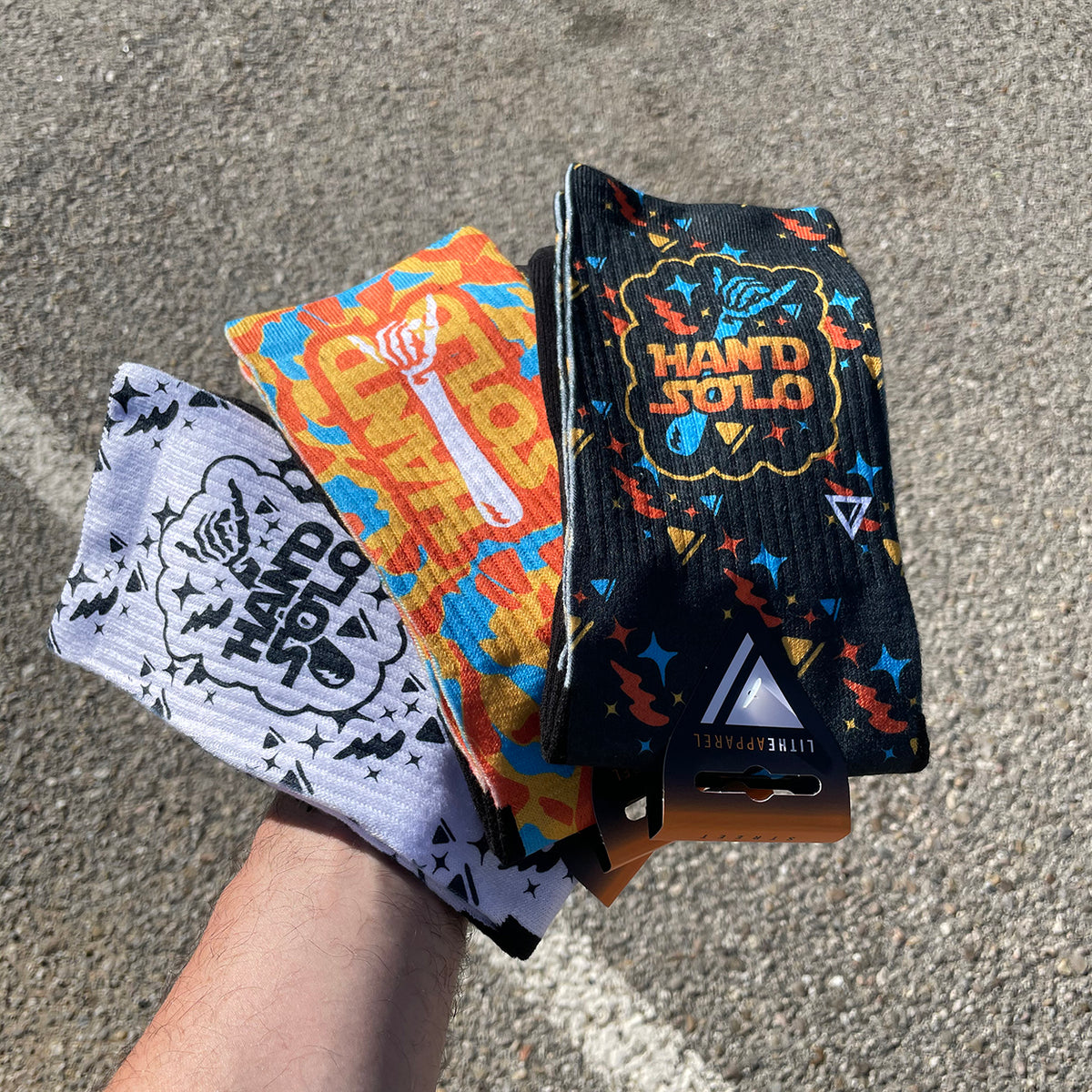 HAND SOLO [WHITE SOCKS] XABI OSA X LITHEAPPAREL