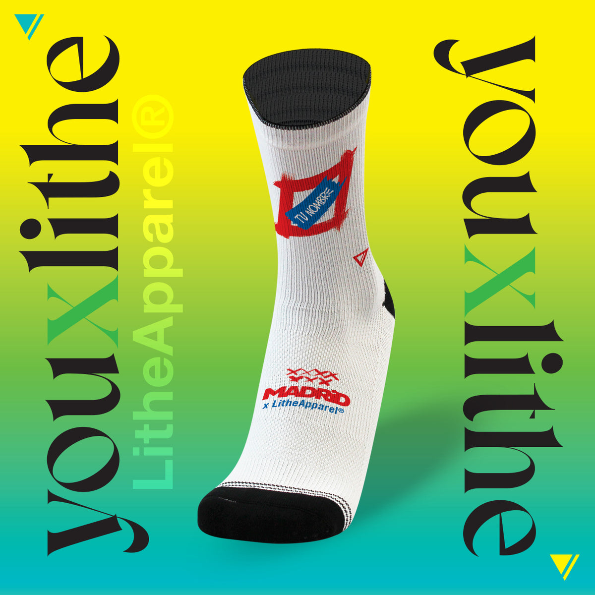 YOU X LITHE | CALCETINES PERSONALIZADOS | MADRID